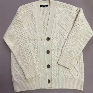 23X 아이보리 케이블 니트 가디건 사이즈 32