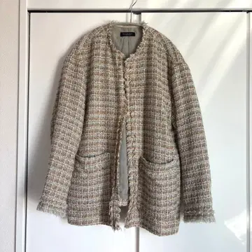 MACPHEE 노카라 자켓 베이지 계열