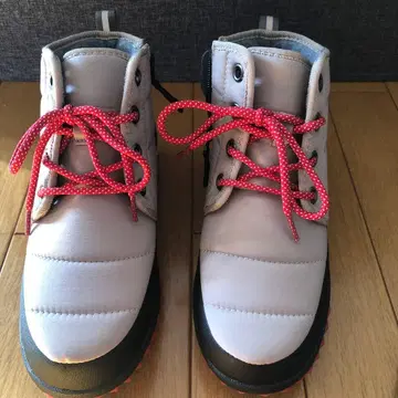 도쿄 캠핑고 방수 미끄럼 방지 나일론 퀼팅 경량 부츠 베이지