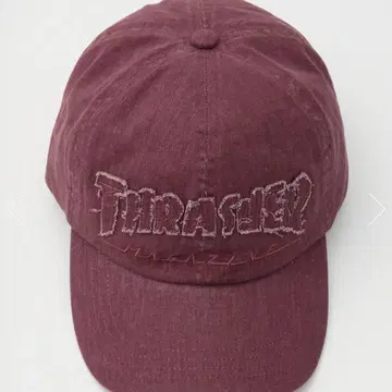 THRASHER 버건디 야구 모자