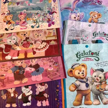 더피&프렌즈 쇼핑백 8개 묶음 판매 접지 않고 발송