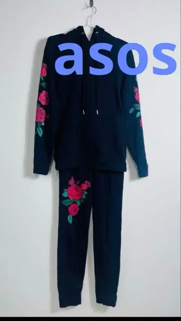 asos 아소스 소매 장미 디자인 셋업
