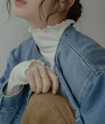 서니라벨 축열 하이넥 멜로우 풀오버 오프