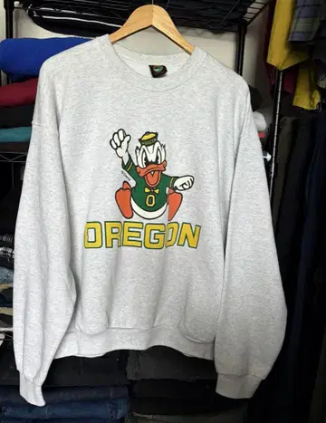 80년대 USA OREGON 도널드 덕 맨투맨 티셔츠