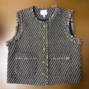 H&M 브라운 스트라이프 베스트 M 사이즈