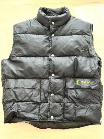 WOODS 다운 베스트 M 사이즈 캐나다제 덕다운 80s 빈티지 새상품급