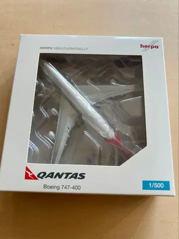 QANTAS 보잉 747-400 1/500 스케일 모델