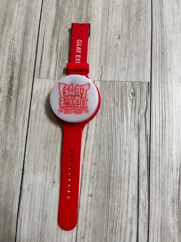 GLAY EXPO 2024-2025 레드색 라이트 리스트 밴드