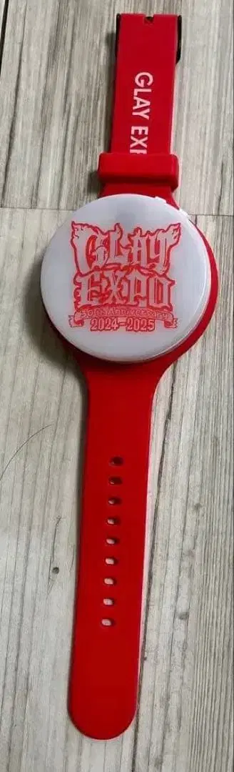 GLAY EXPO 2024-2025 레드색 라이트 리스트 밴드
