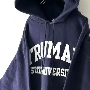 챔피온 TRUMAN 대학 맨투맨 후드티 L 퍼플 보라색 구제 의류