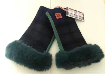 [ ISLANDER ] 장갑 핑거리스 미튼 영국 램스울 타탄