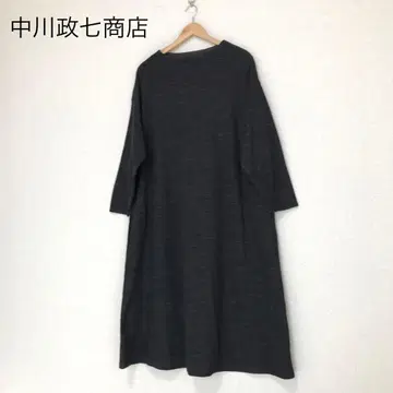 나카가와 마사시치 상점 면 울 접결 롱 원피스