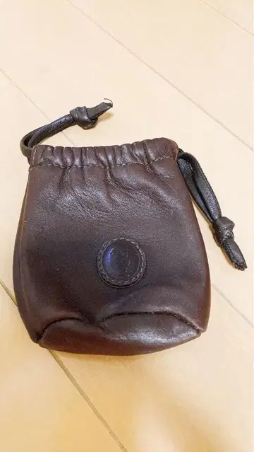 다크 브라운 가죽 코인 케이스