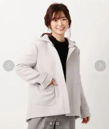 후드 탈부착 숏코트