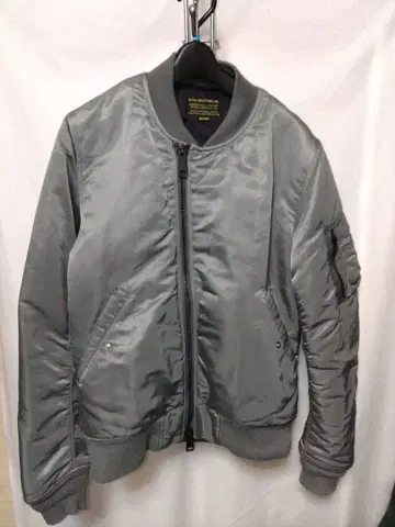 ALPHA INDUSTRIES MA-1 플라이트 자켓 그레이 M