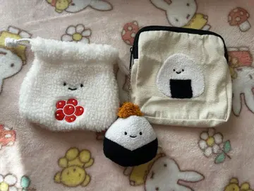 닛코리노 주먹밥 복슬복슬 복조리 마스코트 3개