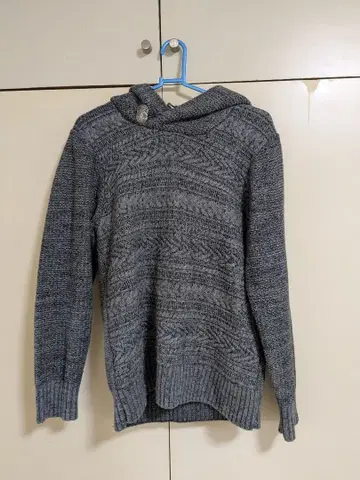 Indian Motorcycle 후드 부착 니트 L 그레이