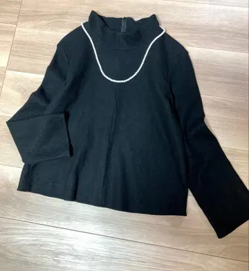 새상품급 띠어리 럭스 DUNNA 풀오버 모크넥 니트 38