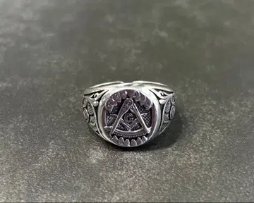 VINTAGE 빈티지 s925 프리메이슨 당초 무늬 반지