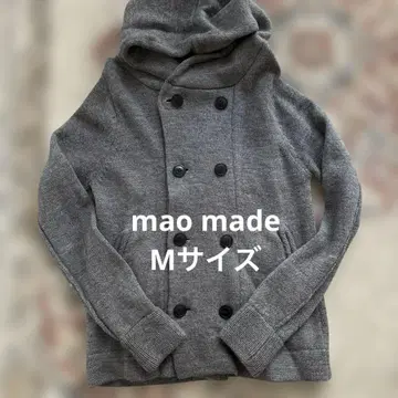 새상품급 mao made 마오메이드 울 100% 코트 그레이 M