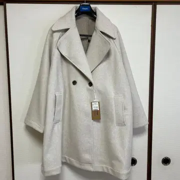 gossara 더블 브레스트 코트 베이지