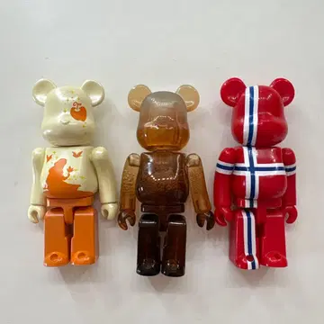 베어브릭 3색 세트 피규어 100% 사이즈