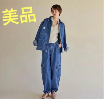 [ 새상품급 ] 시루무린 LOOSE 카고 데님 팬츠