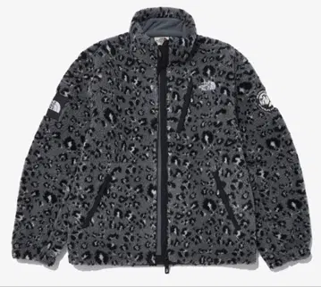 THE NORTH FACE 그레이 레오파드 플리스 자켓
