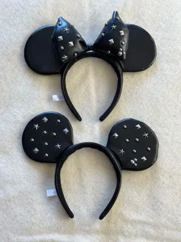 미키 귀 머리띠 세트 (스터드 부착)