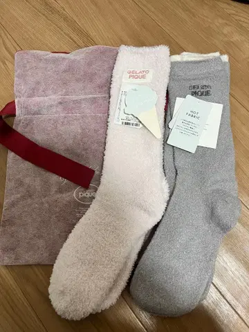 젤라피케 여성용 남성용 삭스 2점 택 포함 새상품
