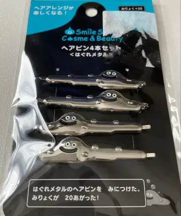 스마일 슬라임 헤어핀 4개 하구레메탈 드래곤 퀘스트