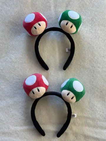 USJ 마리오 버섯 머리띠 빨간색 그린