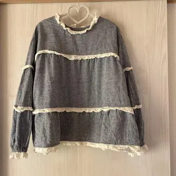 사만사 모스모스 x 유베시 앞뒤 2way 블라우스 그레이