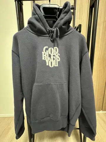 GOD BLESS YOU 후드티 네이비 L 사이즈