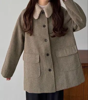 callautia 보아 칼라 미들 코트