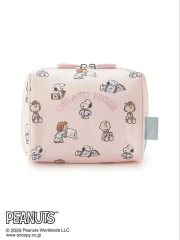 스누피 파우치 젤라피케 핑크 PEANUTS