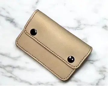 미니 트래커 지갑 히메지 가죽 컬러 생성/내추럴