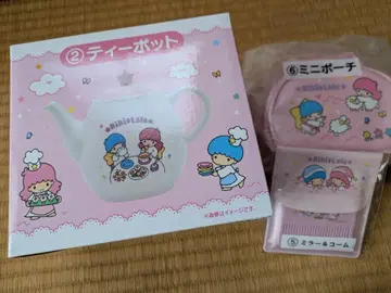 키키라라 리틀트윈스타 복권 찻주전자 파우치 거울 빗