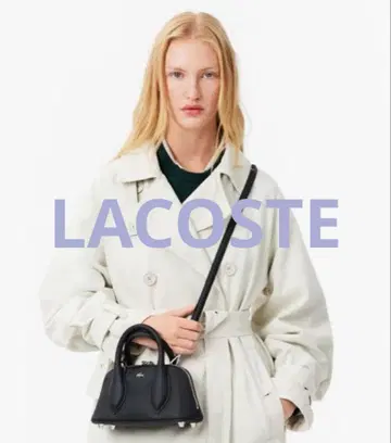 LACOSTE 미니백 블랙 데일리 시티 미니 바게트백