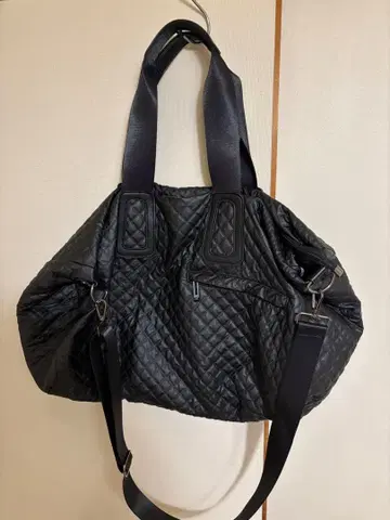 블랙 퀼팅 마더백