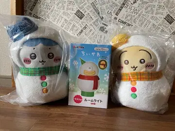 치이카와 봉제 인형 2개와 룸 라이트 세트