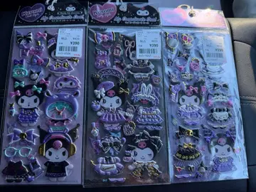 산리오 쿠로미 마이 코디네이트 씰 옷 갈아입기 씰 3장 세트