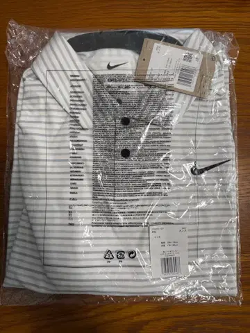 [ 새상품 ] Nike 화이트 스트라이프 피케 셔츠 XXL