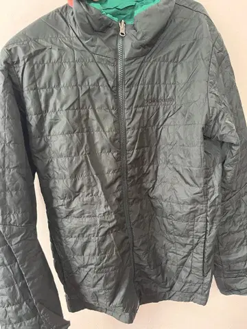 patagonia 다운 자켓 그레이 그린 리버서블!