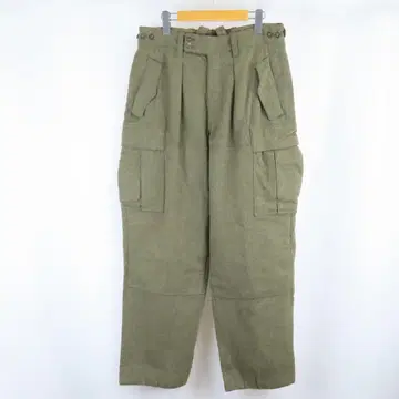 60s VINTAGE 독일군 더블니 트라우저 카고 팬츠 82