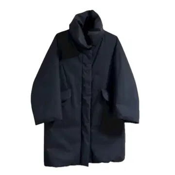 유니클로+J 하이브리드 다운 코트 네이비 질 샌더