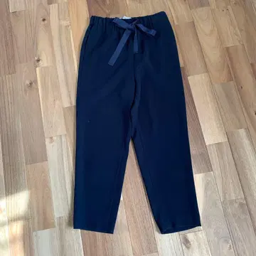 saqui 리본 팬츠 네이비