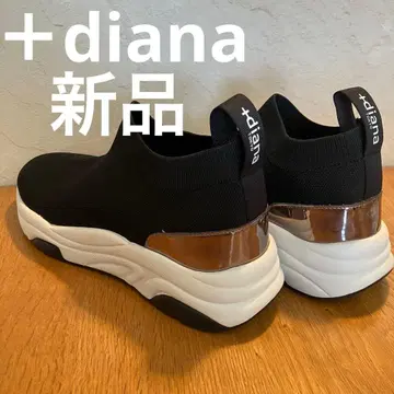 [새상품] +diana 다이애나 니트 스니커즈 삭스 스니커즈 블랙