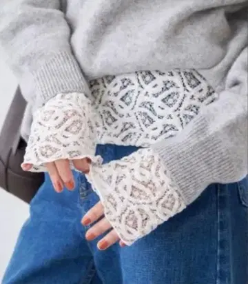 [ 미사용 새상품 ] IENA 페이즐리 스트레치 레이스 풀오버