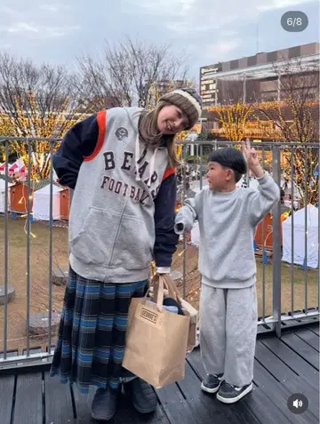 [택 포함 새상품] 니코앤드 체크 트윌 퀼트 스커트 L 사이즈 티라님